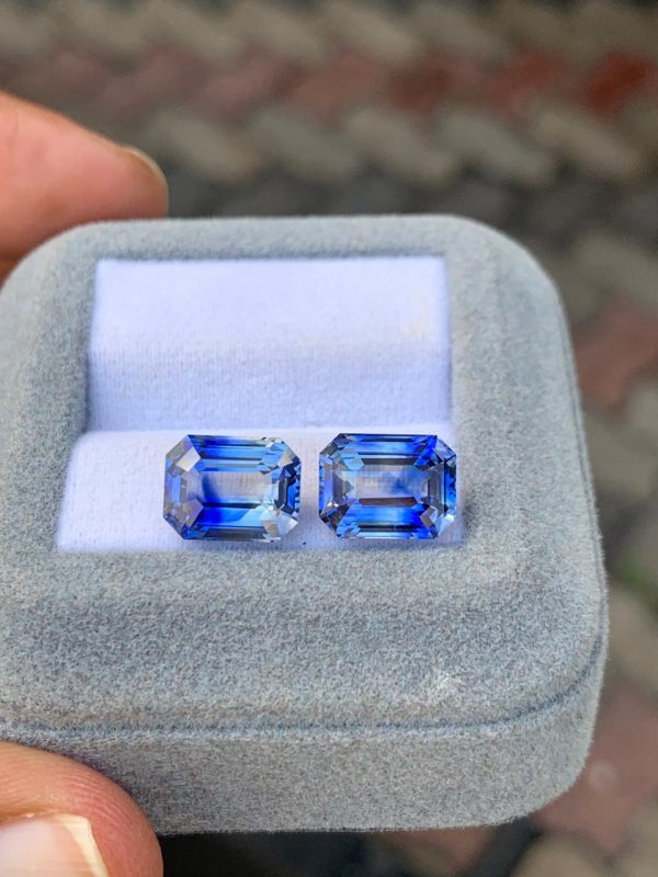 Saphir Bleu Rectangle