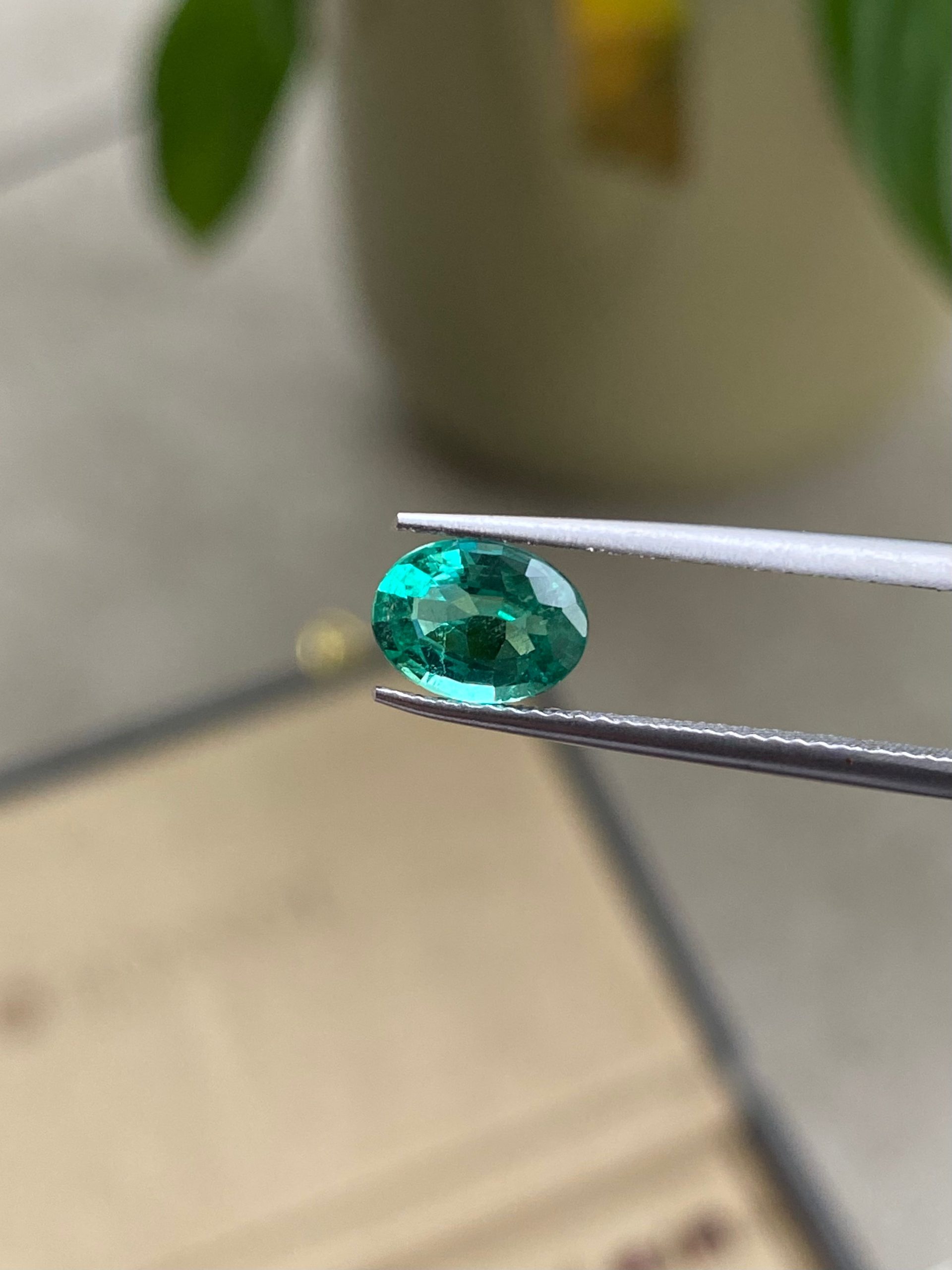 Emeraude de Zambie Ovale de 1,05ct - vue principale