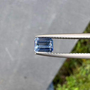 Saphir Bleu Rectangle de 0,86ct - vue principale