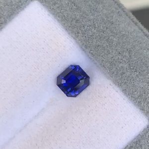 Saphir Bleu Rectangle de 1,07ct - vue principale