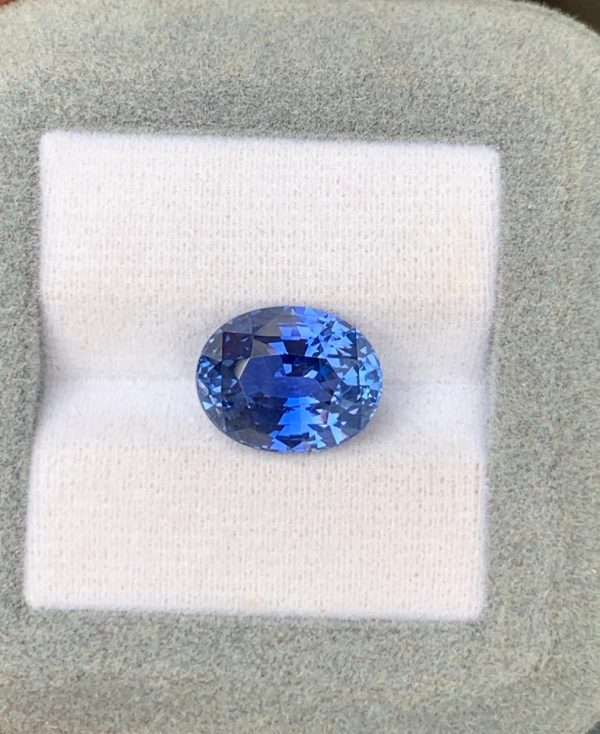 Saphir Bleu Ovale de 6,80ct - vue 2