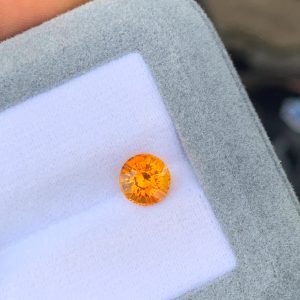 Saphir Orange Rond de 1,95ct - vue principale
