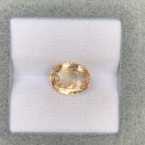 Saphir Padparadscha Ovale de 5ct - vue principale
