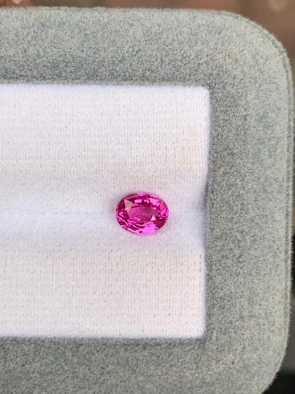 Saphir Rose Ovale de 1,15ct - vue 2