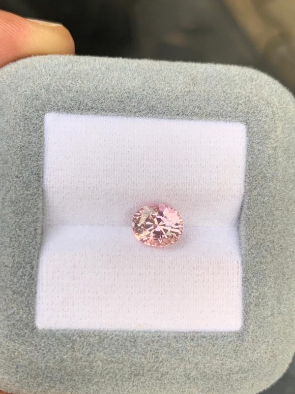 Saphir Rose Ovale de 2ct - vue 2
