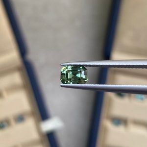 Saphir Teal Rectangle de 1,07ct - vue principale