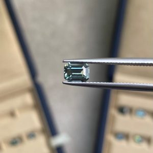 Saphir Teal Rectangle de 1,09ct - vue principale