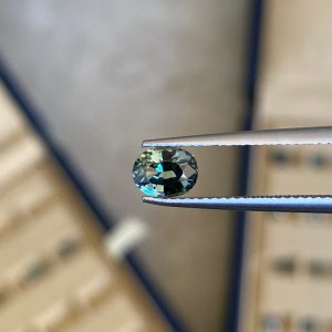 Saphir Teal Ovale de 1,14ct - vue principale