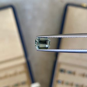 Saphir Teal Rectangle de 1,16ct - vue principale
