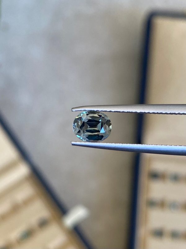Saphir Teal Ovale de 1,20ct - vue principale