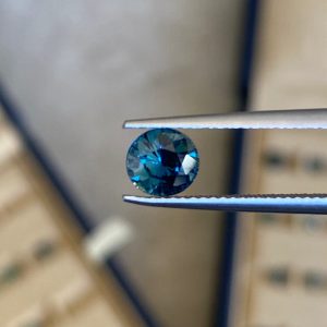Saphir Teal Ovale de 1,28ct - vue principale