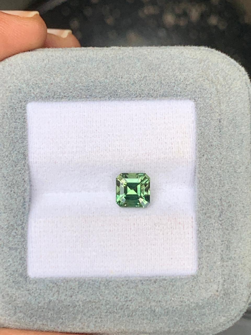 Saphir Teal Carré de 1,81ct - vue 2