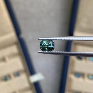 Saphir Teal Rectangle de 1,06ct - vue principale