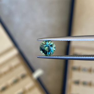 Saphir Teal Rond de 1,20ct - vue principale