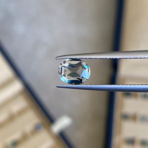 Saphir Teal Ovale de 1,28ct - vue principale