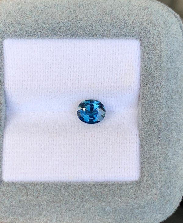Saphir Teal Ovale de 1,09ct - vue 2
