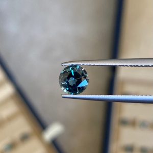 Saphir Teal Rond de 1,20ct - vue principale