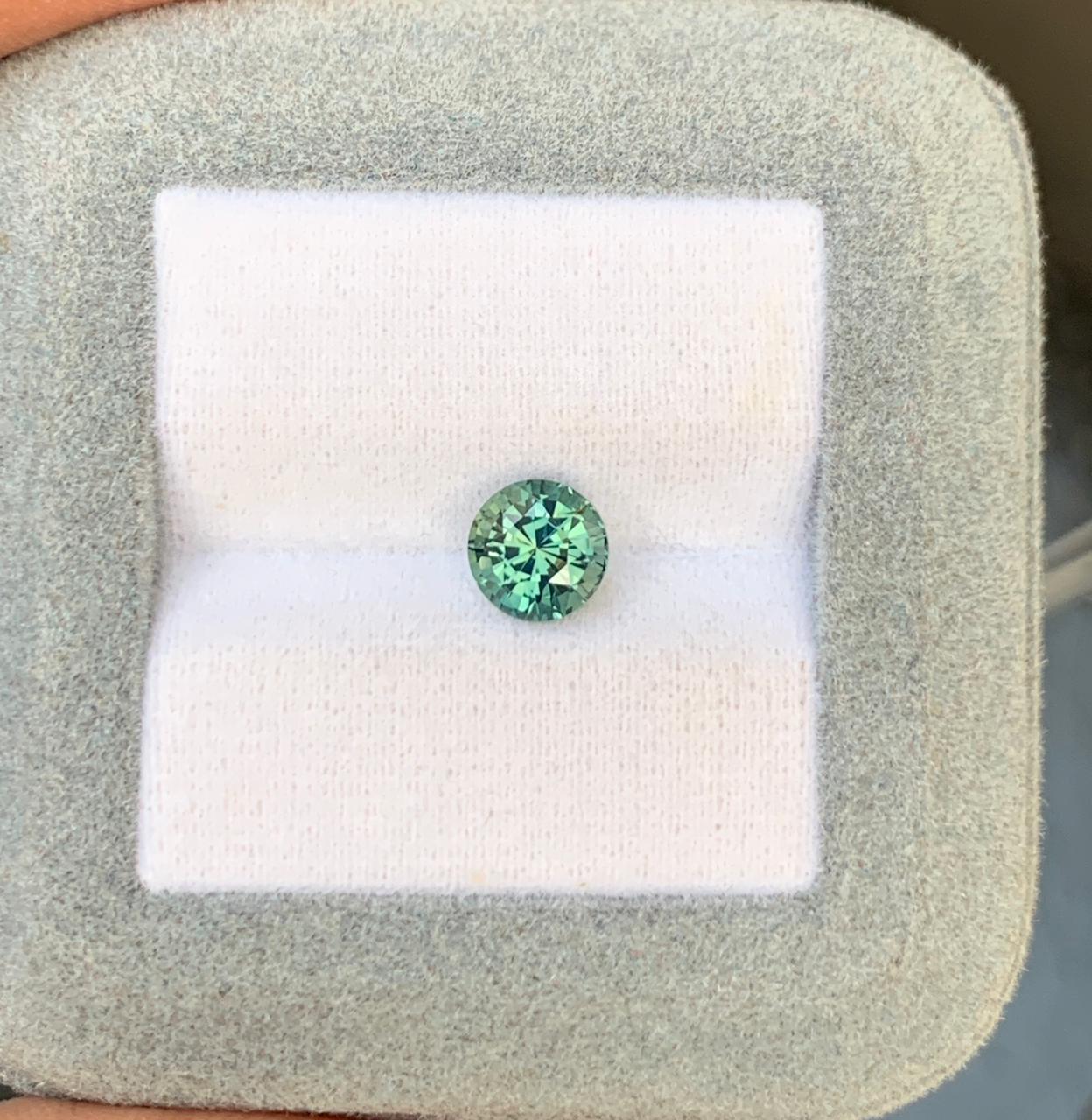 Saphir Teal Rond de 1,62ct - vue principale
