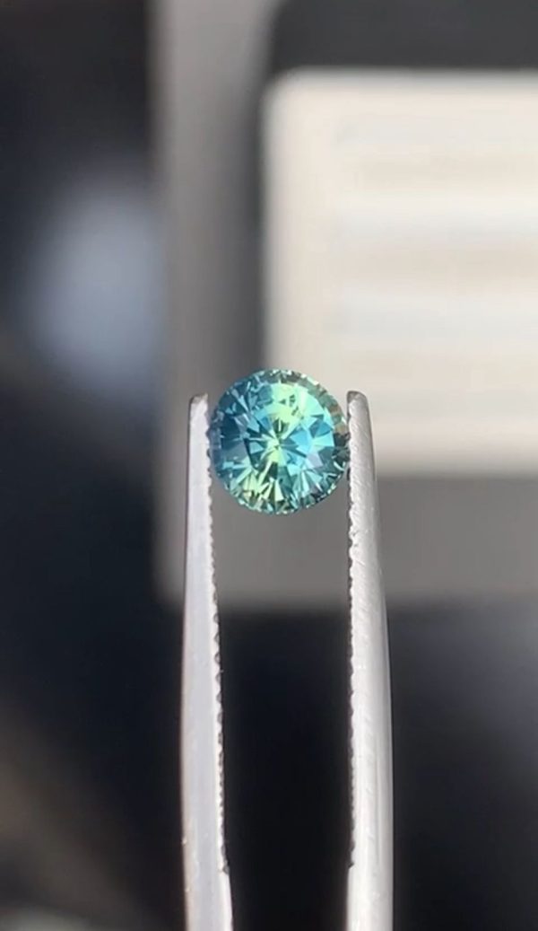 Saphir Teal Rond de 1,59ct - vue 2