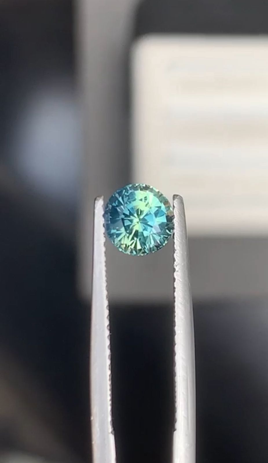 Saphir Teal Rond de 1,59ct - vue 2