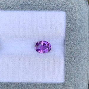 Saphir Violet Ovale de 1,11ct - vue principale