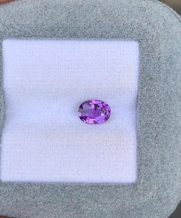 Saphir Violet Ovale de 1,11ct - vue 2