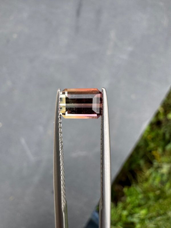 Tourmaline Bicolore Rectangle de 1,26ct - vue principale
