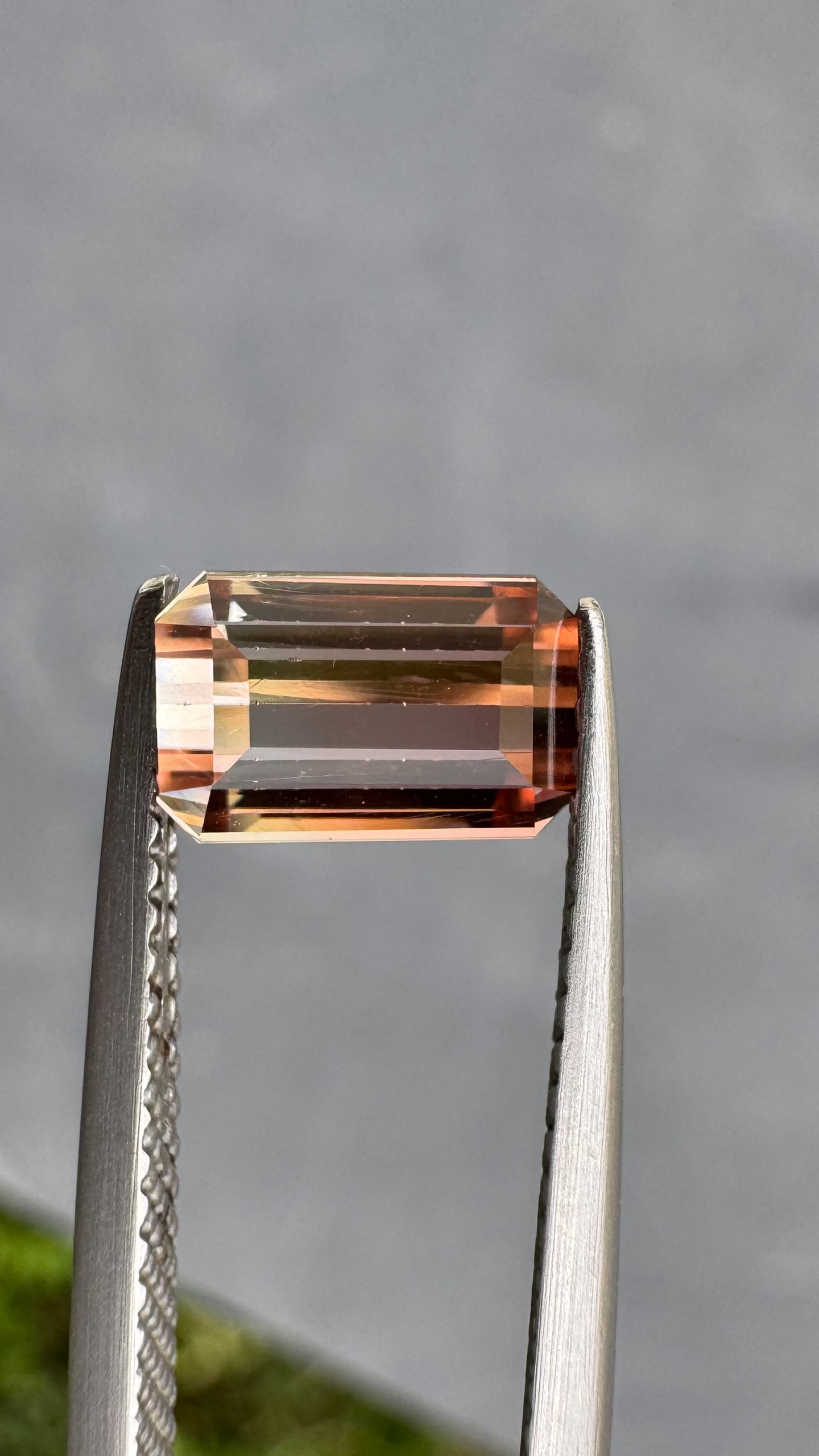 Tourmaline Bicolore Rectangle de 1,61ct - vue principale