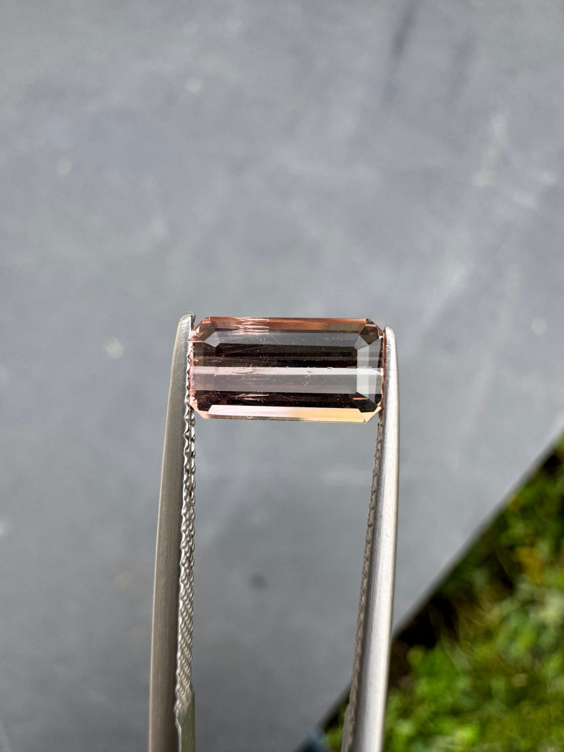 Tourmaline Bicolore Rectangle de 1,75ct - vue principale