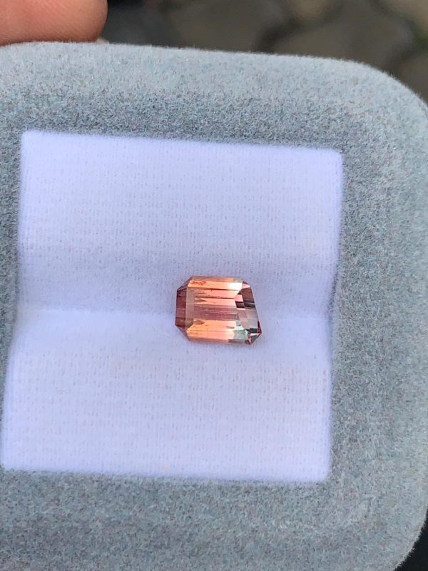 Tourmaline Bicolore Rectangle de 1,90ct - vue 2